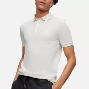 Image of BOSS Orange Passenger Stretch-Cotton Jersey Polo Shirt - M
