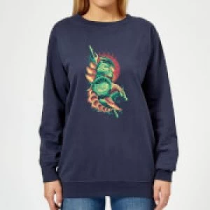 image of Aquaman Xebel Womens Sweatshirt - Navy - L