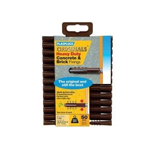 Image of Plasplugs BJP700 Heavy-Duty Fixings (50 Packs x 20 Plugs)