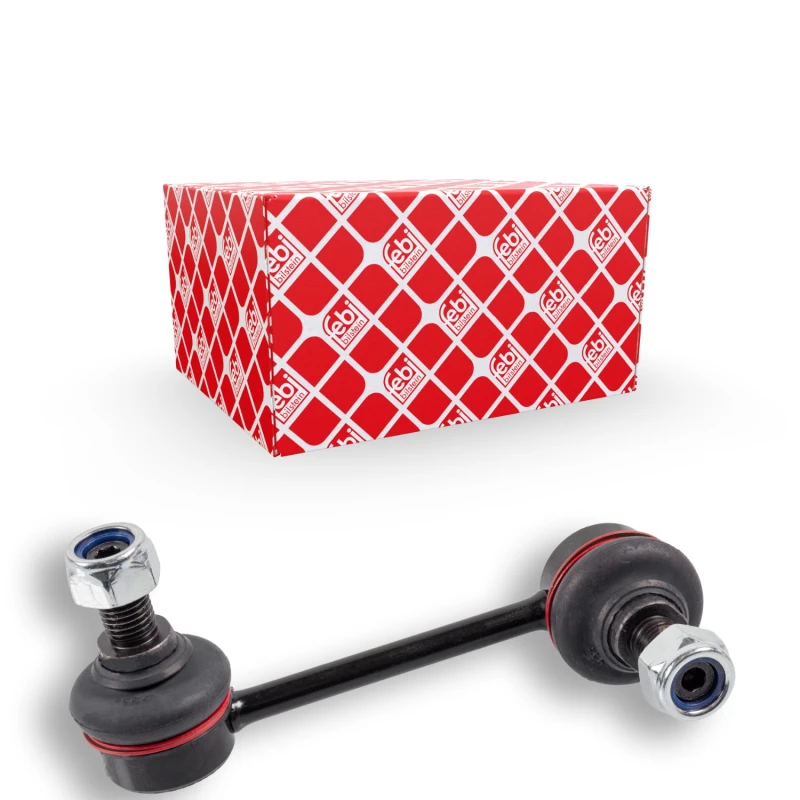 Image of FEBI BILSTEIN 23515 Anti-roll bar link OE Turbo NEW, Front Axle Right Steel Link Stabiliser (3229)