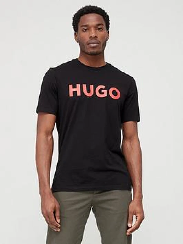 Image of Hugo Dulivio T Shirt Regular Fit T-Shirts X Small Black 32313640310