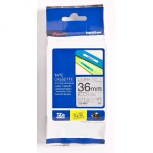 Image of Brother TZE-M961 P-touch Black on Silver Tape 36mm x 8m
