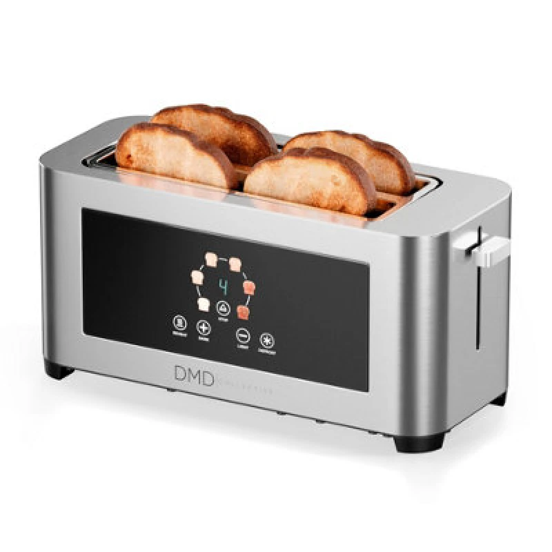 Image of DMD Collective 4 Slice Digital Touch Screen Toaster 1400W Stainless Steel