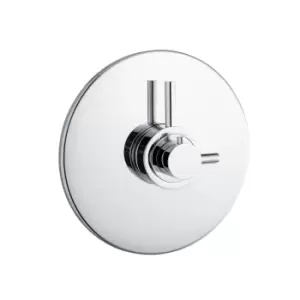 Image of Chrome Concealed Manual Thermostatic Shower Valve - Volta