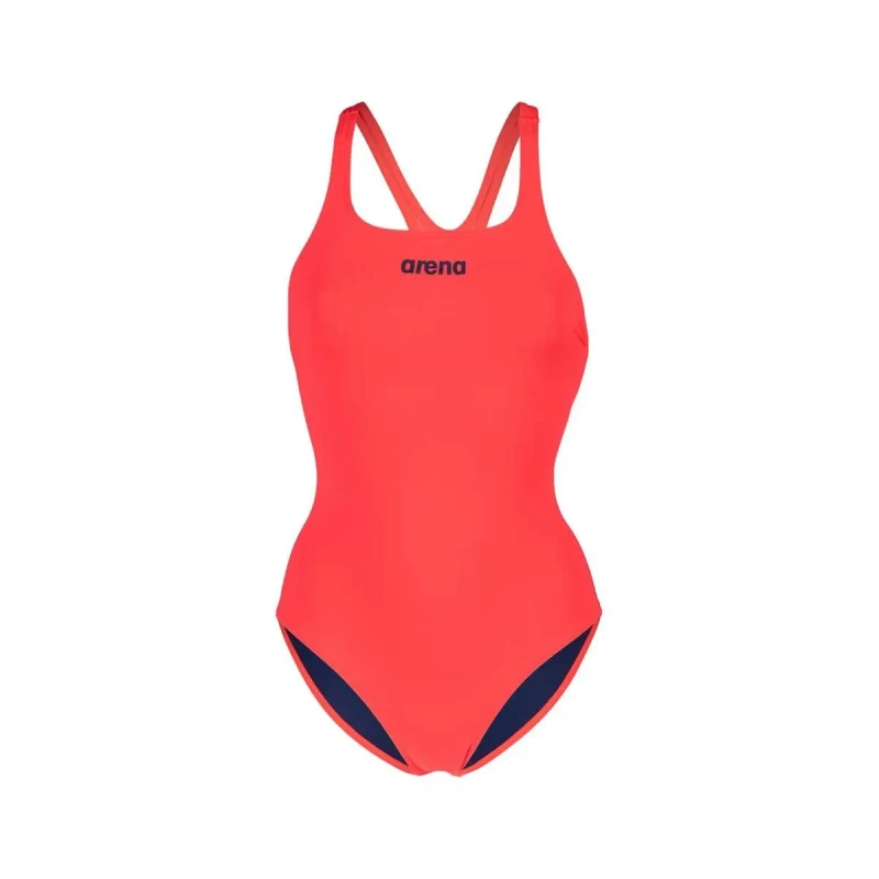 Image of Arena Womens Team Pro Solid Swimsuit-red/white, Red, Size 16, Women Red VV9KG Female 16