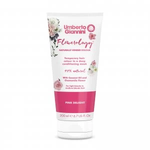 image of Umberto Giannini Flowerology Colour Mask - Pink Delight 195ml