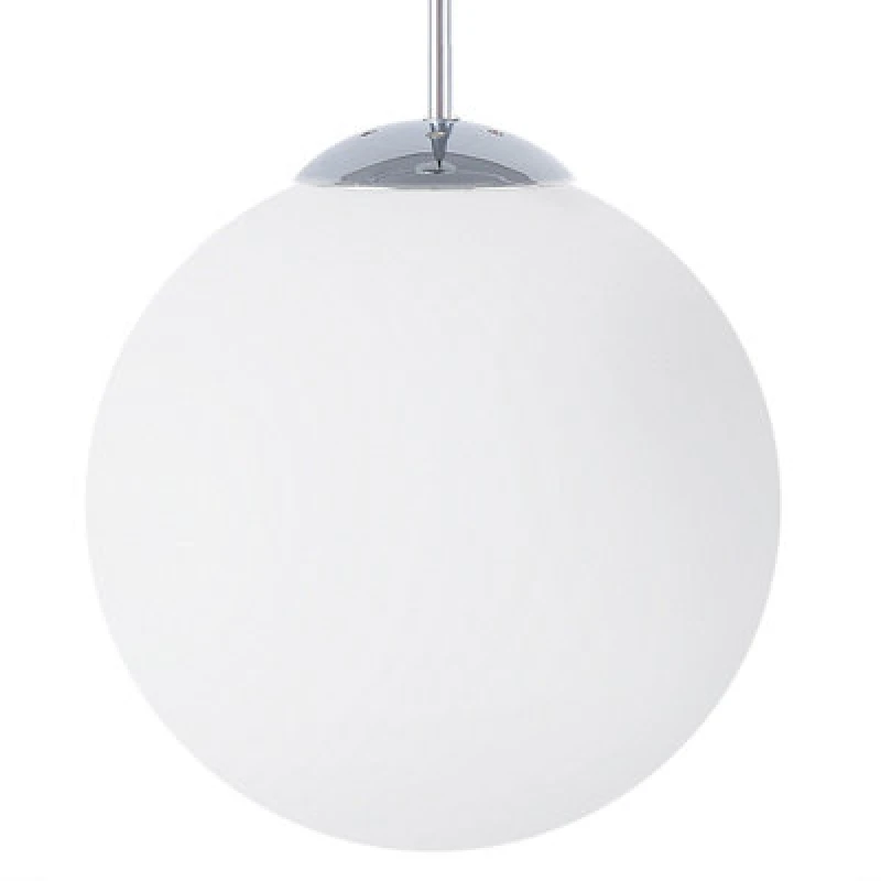 Image of BELIANI Pendant Lamp BARROW Glass White 98150