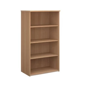 Image of Dams Infinite Bookcase with One Fixed and Two Adjustable Shelves 1440mm - Beech