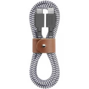 Image of Native Union Belt Cable 1.2m - USB C - Lightning - Zebra