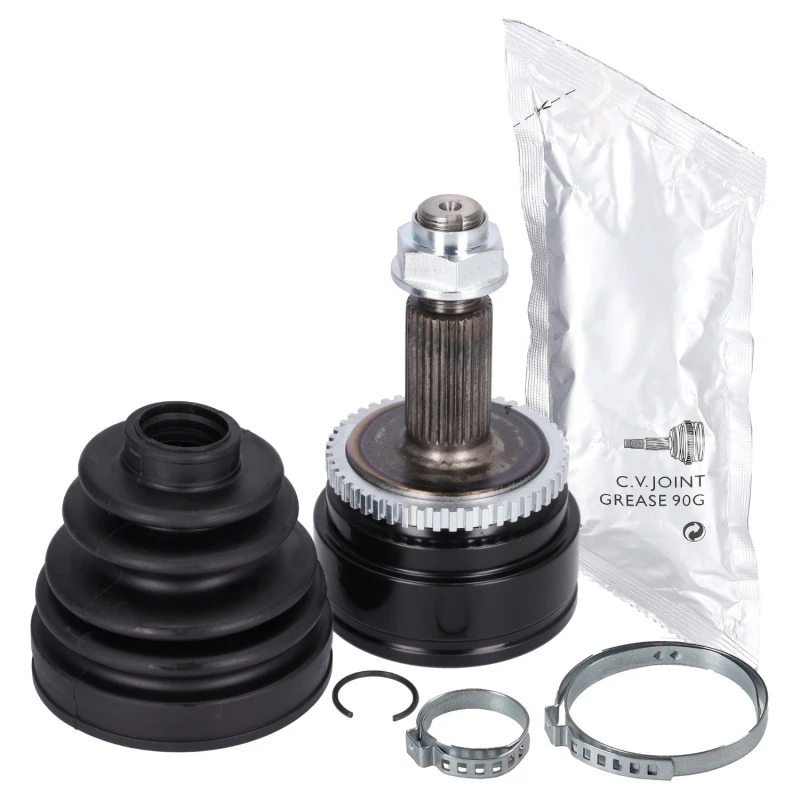 Image of FEBI BILSTEIN 185135 CV Joint Front Axle Right, with nut, with grease Joint Kit,drive shaft (5)