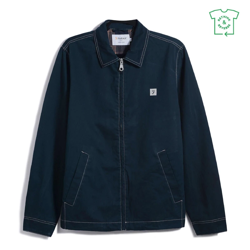 Image of Farah Island Coach Jacket - Blue Blue XS