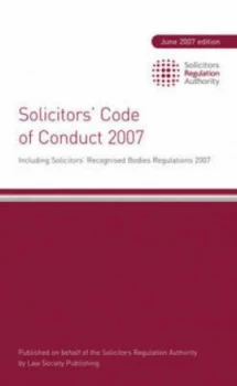 Image of Solicitors Code of Conduct 2007 by Great Britain Book
