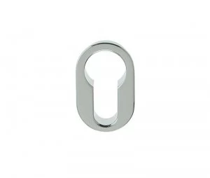 image of LocksOnline Minimal Flush Fit Euro Profile Oval Escutcheon