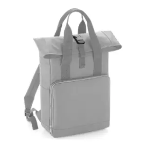 image of BagBase Twin Handle Roll-Top Backpack (One Size) (Light Grey)