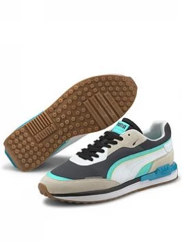 Image of Puma City Rider - Grey/Green, Grey/Green, Size 12, Men
