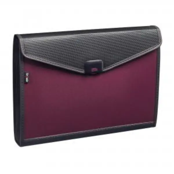 Image of Snopake Snopake Zeon 13 Part Organiser Foolscap Ruby 15895 15895