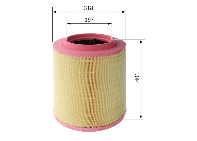 Image of Air filter Bosch F 026 400 563