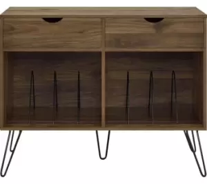 Image of DOREL HOME Concord 1323222COMUK Turntable Stand - Walnut