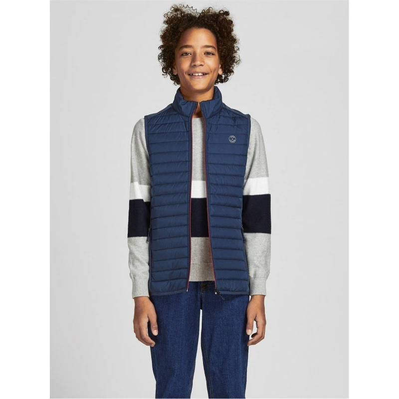 Image of Jack & Jones Blue / Navy Blazer Junior Gilet Navy Boys 8Y 166428UK