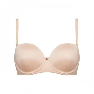 image of Figleaves Smoothng Multiway Padded Bra - Beige