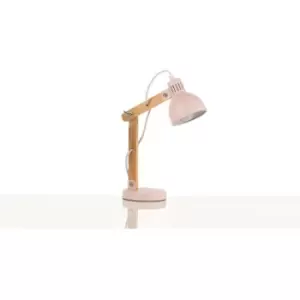 image of Netlighting Nora Desk Task Lamp, Pink, Wood