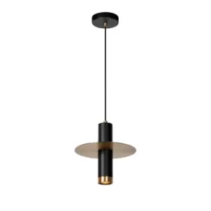 image of Selin Modern Pendant Light Bathroom - Ø25cm - 1xGU10 - IP44 - Black