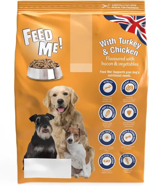 HiLife Feed Me Turkey Chicken Bacon Dog Food 6kg