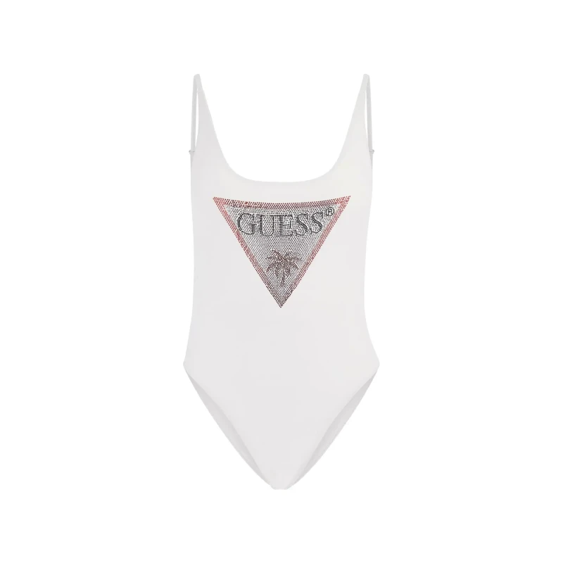 Image of Womens 1 Piece swimsuit Guess Rhinestone Blanc Female XS