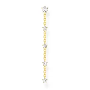 THOMAS SABO Gold Plated CZ Stones Single Drop Earring