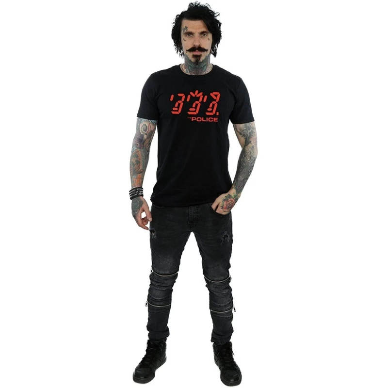 Image of The Police Mens Icon T-Shirt in Black Size: Small Black Male S