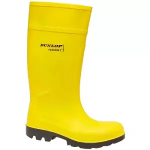Image of Dunlop C462241 Purofort Full Safety Standard / Mens Boots / Safety Wellingtons (10 UK) (Yellow) - Yellow