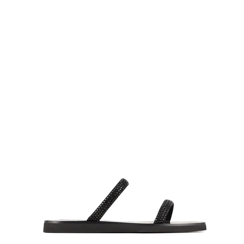 Image of Emporio Armani 2 Strap Sandals - Black 3.5