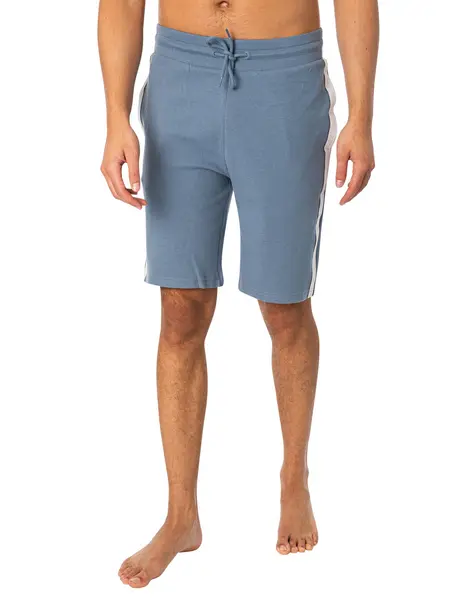 Image of Tommy Hilfiger Lounge Side Stripe Sweat Shorts Blue Coal XL