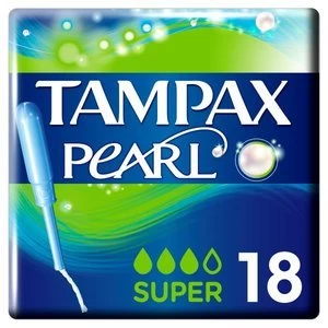 Image of Tampax Pearl Super Applicator Tampon Single 18PK