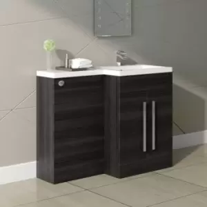 image of Calm Grey Right Hand Combination Vanity Unit Set (No Toilet)