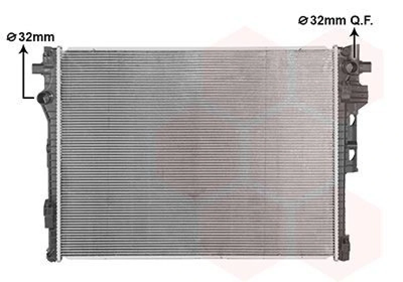Image of VAN WEZEL Engine radiator VAN WEZEL 59012705