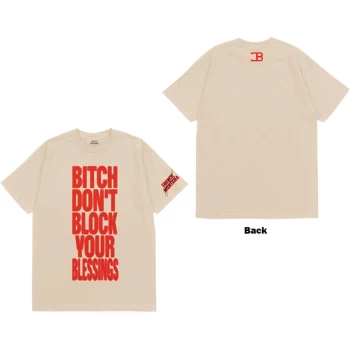 Image of French Montana - Don't Block Your Blessings Unisex Large T-Shirt - White