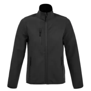 image of SOLS Womens/Ladies Radian Soft Shell Jacket (L) (Charcoal)