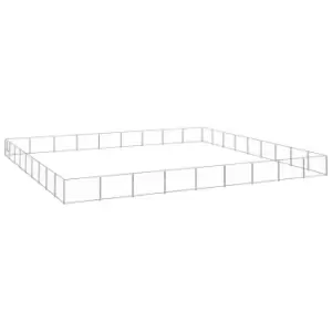 Image of Vidaxl Dog Kennel Silver 81 M Steel