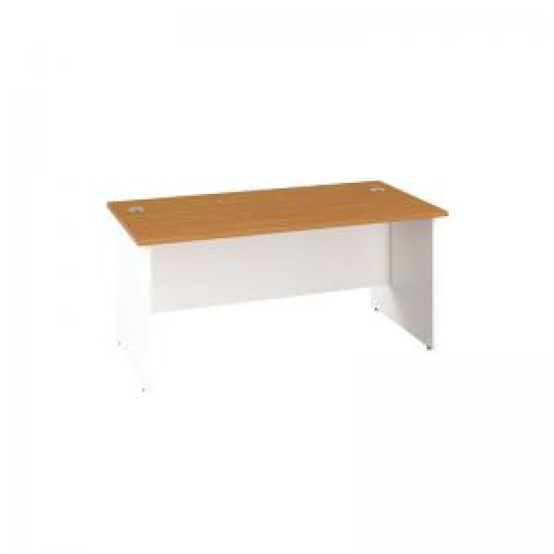 Image of Jemini Rectangular Panel End Desk 1600x800x730mm Nova Oak KF804789