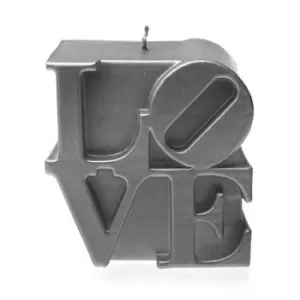 Image of Love Sign Candle &ndash; Steel