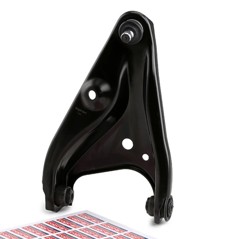 Image of TOPRAN 701 193 Suspension arm Control Arm, Sheet Steel, Front Axle Left, with ball joint Sheet Steel Track Control Arm (273)