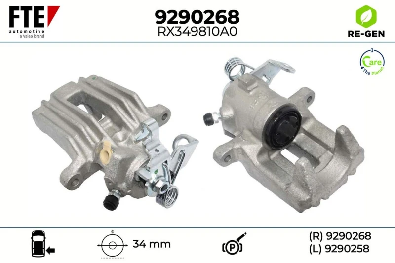 Image of Brake caliper FTE 9290268