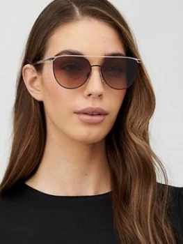 image of Ted Baker Liddy Brow Bar Sunglasses, Black, Women