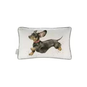 Image of Wrendale Designs - That Friday Feeling Dog Rectangle Cushion