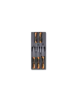 image of Beta Tools T206 5pc "Grip" Torx Screwdriver Set in Hard Tray for Roller Cabs