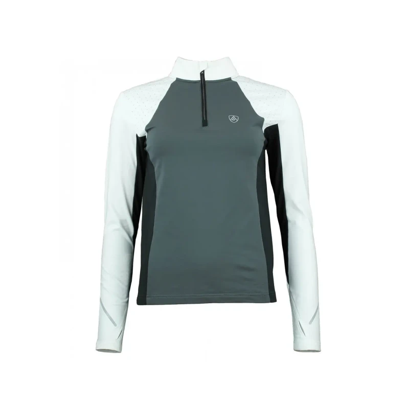 Image of Womens 1st skin t-shirt with zip Peak Mountain Blanc Female L