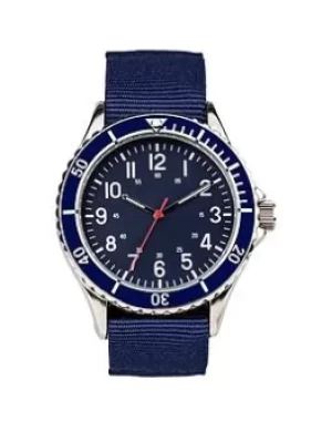 image of Ben Sherman Mens Navy Nylon Strap Watch with Navy Dial, Navy, Men