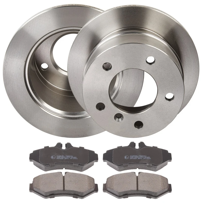 Image of RIDEX 3405B1817 Brake disc and pads set Rear Axle, Brake Disc Type: Solid, prepared for wear warning indicator Brake Set,disc brakes (3405)