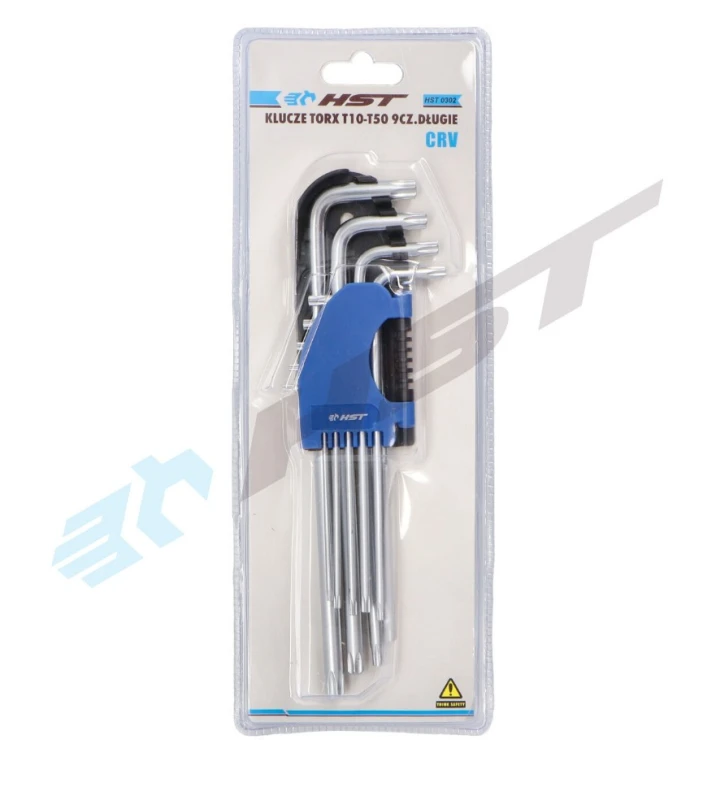 Image of HST HST 0302 Angled Screwdriver Set Number of tools: 9, Spanner Size: T27/T30/T40/T45/T50 Angled Screwdriver Set (6627)